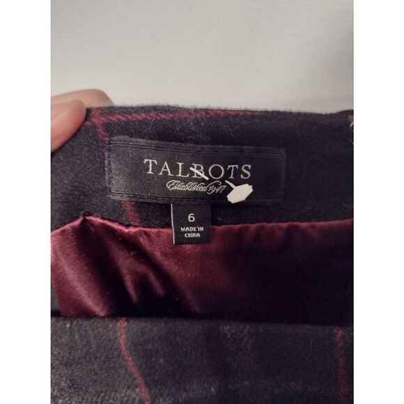 Talbots Size 6 Plaid Wool Suit Seperates Skirt - Picture 3 of 4